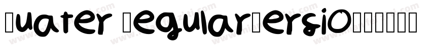 Quater RegularVersio字体转换
